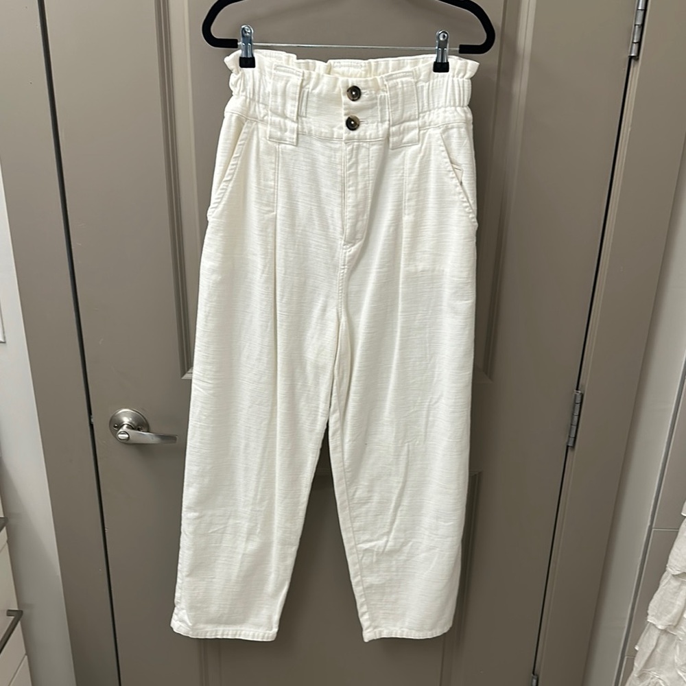 Zara Off-White Trousers
